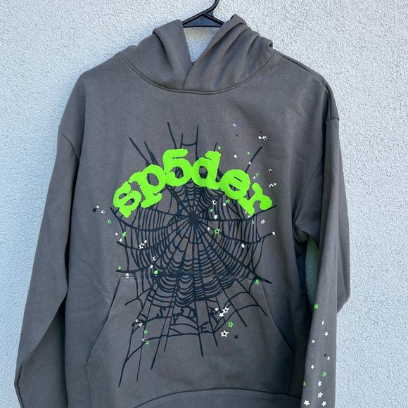 スケートボード Sp5der Spider worldwide set-gray Sp5der OG Web Hoodie Heather Grey - FW23 - US